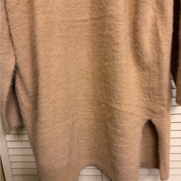Nostalgia woman’s Cardigan Sweater Midi length Tan 3/4 Length NEW Sz XL - Picture 3 of 14